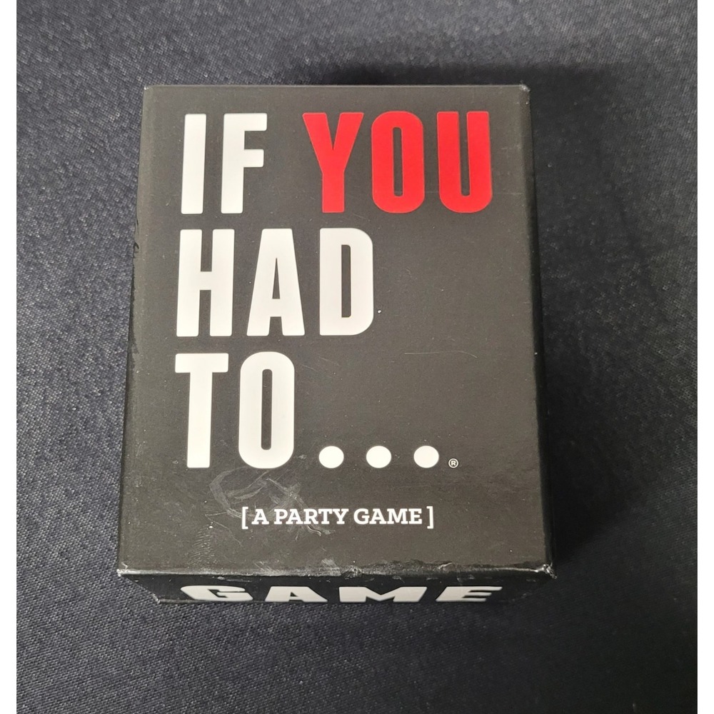 DSS Games "If You Had To..." Party Card Game Adult Party Game - Complete